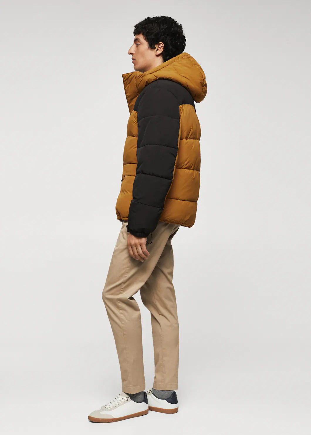 Long Puffer Jacket - Combined Hooded Puffer Jacket - MarryN