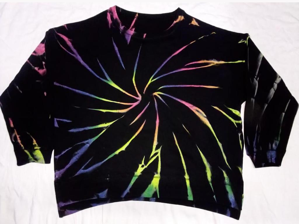 Tie Dye Sweatshirt - Discharge Tie Dye Sweatshirt - MarryN