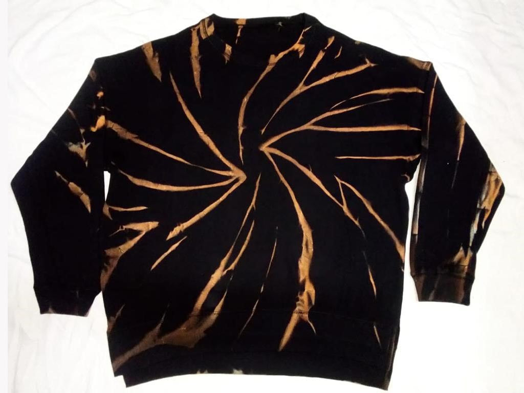 Tie Dye Sweatshirt - Discharge Tie Dye Sweatshirt - MarryN