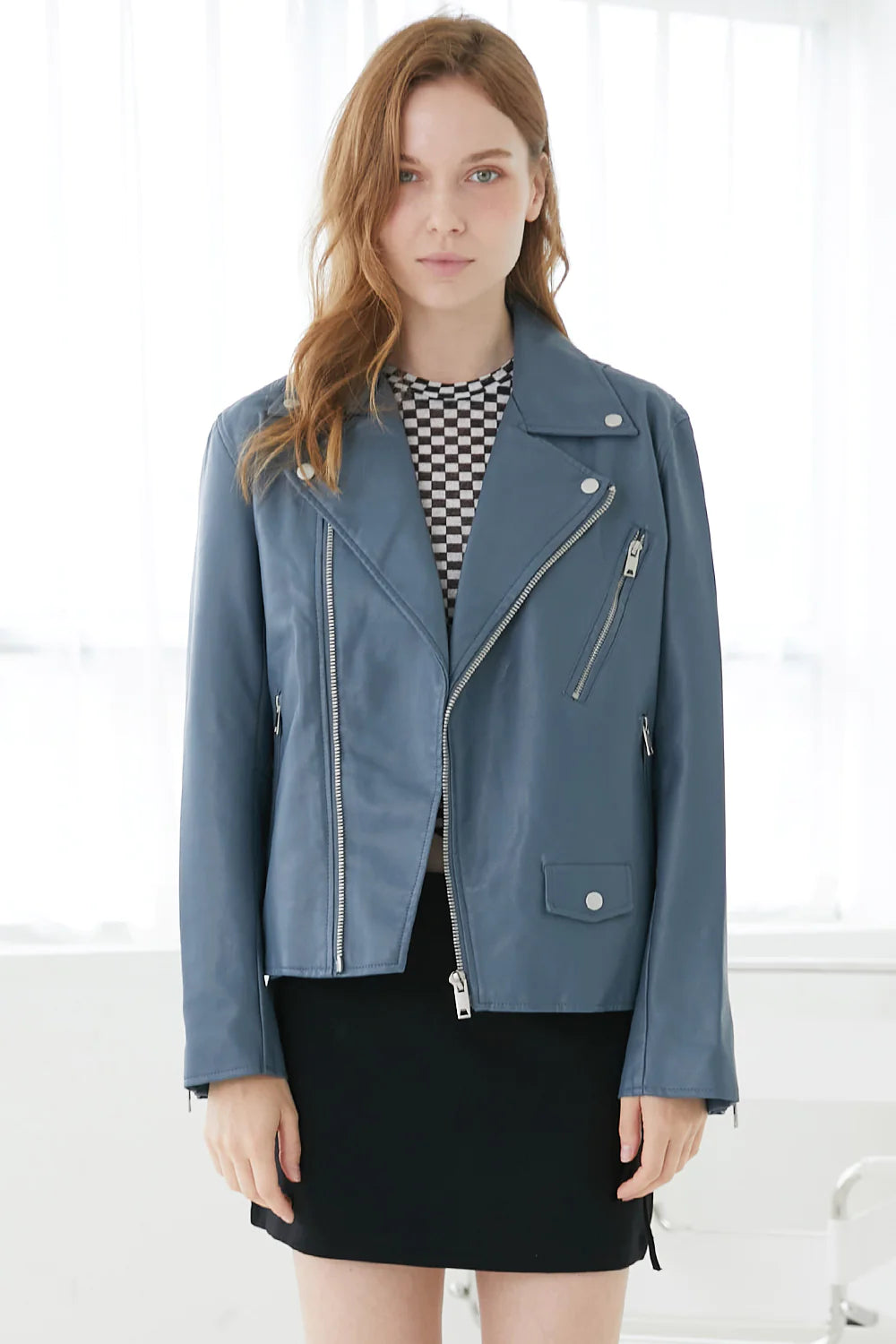 Faux Leather Coat - Faux Leather Jacket - MarryN