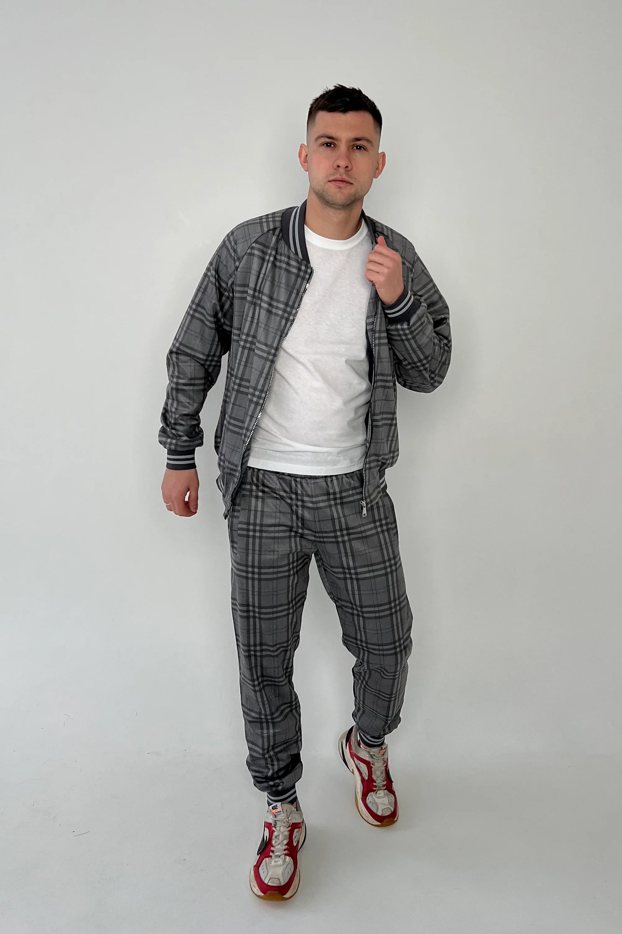 Checked Tracksuits for Men - Checked Tracksuit - MarryN