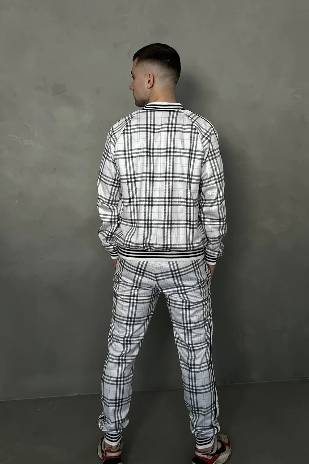 Plaid Tracksuit Men's - Checked Tracksuits for Men - MarryN